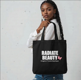 Radiate Beauty Cotton Tote Bag — Pink Butterfly Boutique Shopper