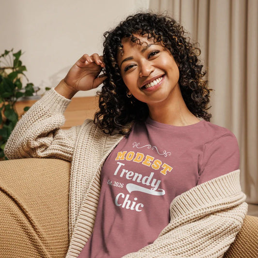 Modest Chic Ladies T-Shirt – Trendy Minimalist Everyday Tee