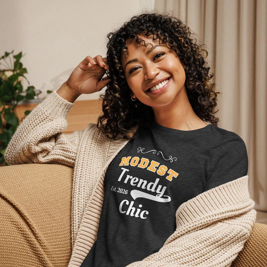 Modest Chic Ladies T-Shirt – Trendy Minimalist Everyday Tee