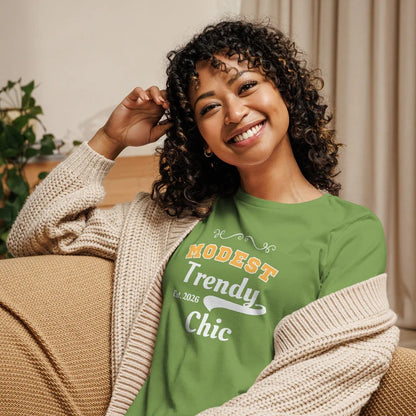 Modest Chic Ladies T-Shirt – Trendy Minimalist Everyday Tee